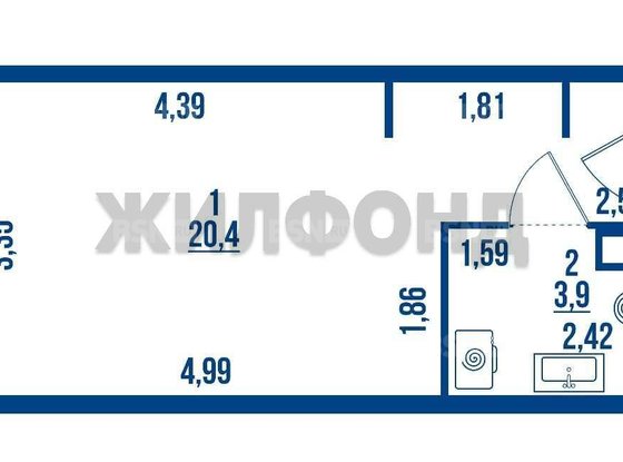Продажа однокомнатной квартиры - Витебский проспект, д.97, корп.1 