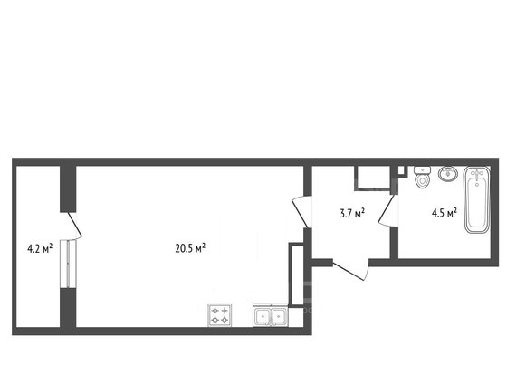 Продажа однокомнатной квартиры - Муринская дорога, д.16, корп.2 стр 1 