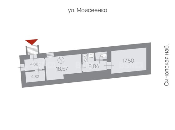 Продажа офиса - Синопская набережная, д.72, литера Б 