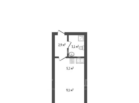 Продажа однокомнатной квартиры - Пахомовская улица, д.10, корп.4 