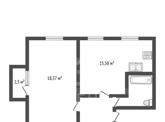Продажа однокомнатной квартиры - Наличная улица, д.35, корп.2 
