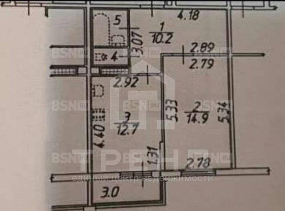 Продажа однокомнатной квартиры - поселок Шушары, Центральная улица, д.14, корп.1 