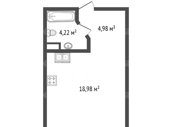 Продажа однокомнатной квартиры - Салова улица, д.61 