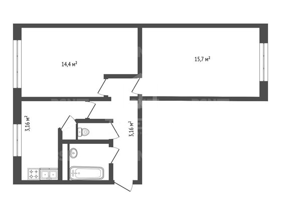 Продажа двухкомнатной квартиры - Большевиков проспект, д.71, корп.2 