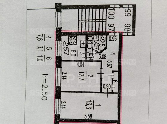 Продажа двухкомнатной квартиры - Новоизмайловский проспект, д.26, корп.4 