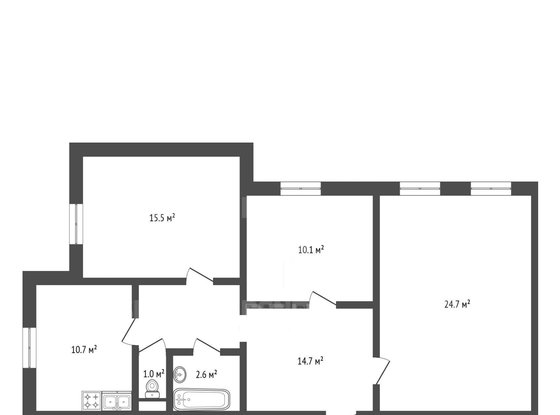 Продажа трехкомнатной квартиры - Афонская улица, д.24, корп.1 