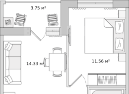 Продажа однокомнатной квартиры в новостройке - Санкт-Петербург, ул. Плесецкая 