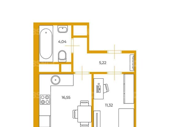 Продажа однокомнатной квартиры - поселок Парголово, Заречная улица, д.15, корп.1 стр 1 