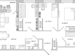 Продажа трехкомнатной квартиры в новостройке - Санкт-Петербург, ул. Плесецкая 24, строение 1 