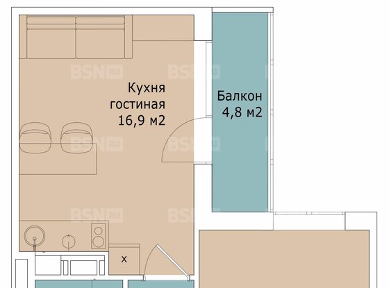 Аренда двухкомнатной квартиры - Верхне-Каменская улица, д.11, корп.1 стр 1 
