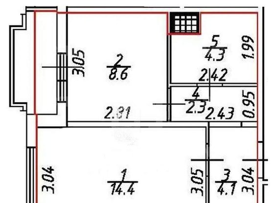 Продажа однокомнатной квартиры - Парашютная улица, д.61, корп.1 