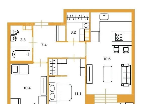 Продажа двухкомнатной квартиры - городской поселок Новоселье, Невская улица, д.6 