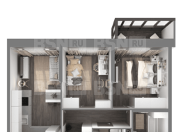 Продажа двухкомнатной квартиры в новостройке - г. Санкт-Петербург, 3-я Конная Лахта, участок 9, (северо-восточнее дома 45, литера Д по 3-ей Конной Лахте)
 