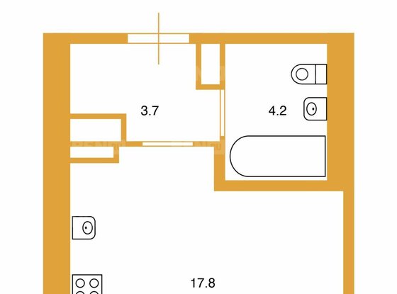 Продажа однокомнатной квартиры - Полевая Сабировская улица, д.45, корп.1 стр 1 