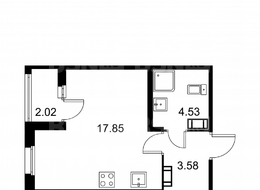 Продажа квартиры студии в новостройке - Загородная 