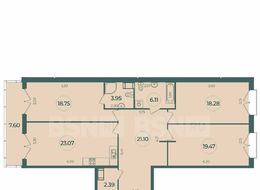 Продажа трехкомнатной квартиры в новостройке - г. Санкт-Петербург, Воронежская улица, участок 45 