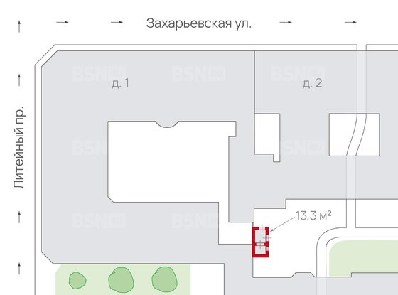 Продажа отдельно стоящего здания - Чайковского улица, д.16, литера Б 
