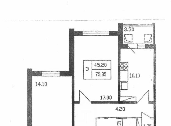Продажа трехкомнатной квартиры - Просвещения проспект, д.34 