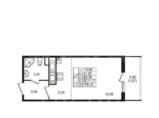 Продажа однокомнатной квартиры - Энергетиков проспект, д.11, корп.5 стр 1 