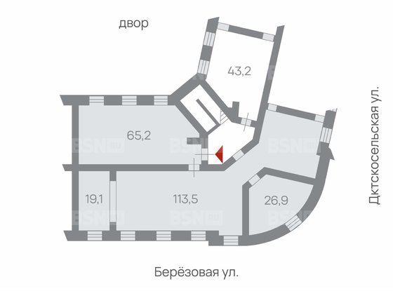 Продажа офиса - Павловск, Детскосельская улица, д.17/17, литера А 