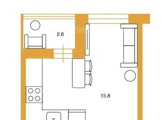 Продажа однокомнатной квартиры - Октябрьская набережная, д.118, корп.2 