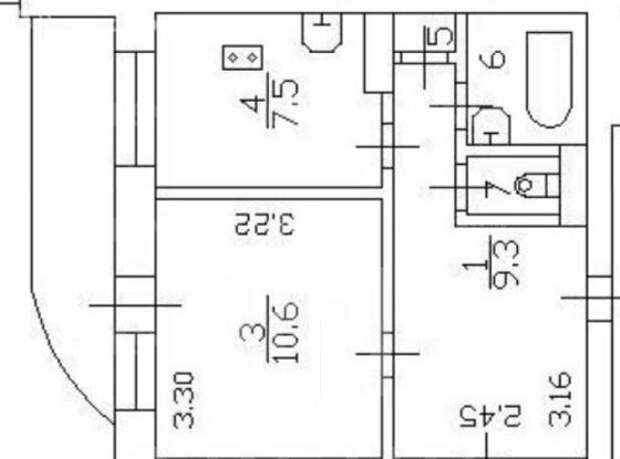 Продажа двухкомнатной квартиры - Кораблестроителей улица, д.35, б 