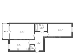 Продажа двухкомнатной квартиры - Современников улица, д. 3 