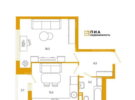 Продажа однокомнатной квартиры - Комендантский проспект, д.60, корп.3 стр 1 