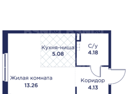 Продажа квартиры студии в новостройке - г. Санкт-Петербург, внутригородское муниципальное образование Санкт-Петербурга город Кронштадт, Цитадельская дорога, участок 10 