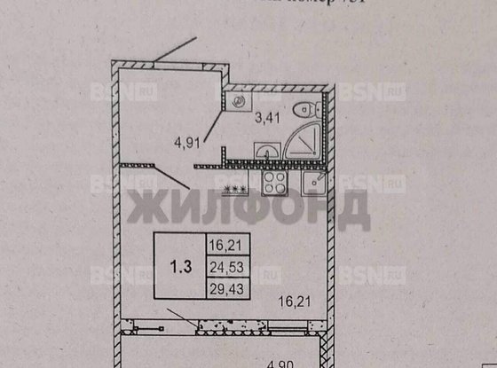 Продажа однокомнатной квартиры - Мурино, Шоссе в Лаврики улица, д.51 