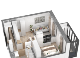 Продажа однокомнатной квартиры в новостройке - г. Санкт-Петербург, 3-я Конная Лахта, участок 9, (северо-восточнее дома 45, литера Д по 3-ей Конной Лахте)
 