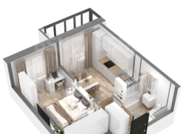 Продажа однокомнатной квартиры в новостройке - г. Санкт-Петербург, 3-я Конная Лахта, участок 9, (северо-восточнее дома 45, литера Д по 3-ей Конной Лахте)
 