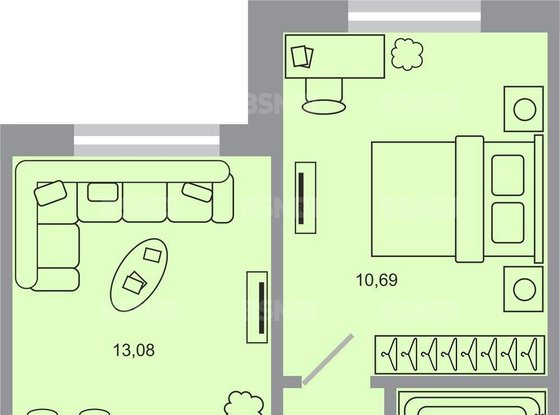 Продажа однокомнатной квартиры в новостройке - Бугры, Тихая улица, д.1 