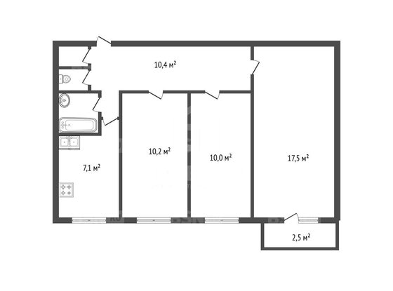 Продажа трехкомнатной квартиры - Светлановский проспект, д.46, корп.1 