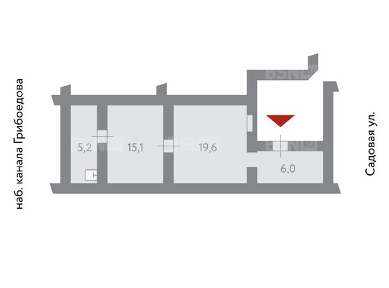 Продажа офиса - Канала Грибоедова набережная, д.68, литера А 