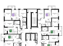 Продажа однокомнатной квартиры в новостройке - Ленинградская область, муниципальный район Всеволожский, городское поселение Свердловское, деревня Новосаратовка, проспект Звёздный, земельный участок 14 