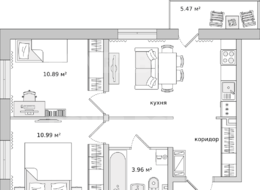 Продажа двухкомнатной квартиры в новостройке - Ленинградская область, г. Бугры, ул. Тихая, дом 7, корпус 5 