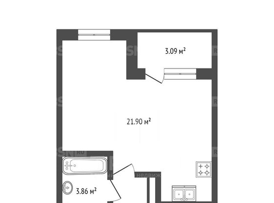 Продажа однокомнатной квартиры - деревня Новосаратовка, Первых ул, д.4, корп.1 