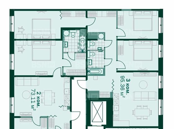 Продажа однокомнатной квартиры в новостройке - Магнитогорская улица, д.3, корп.2 