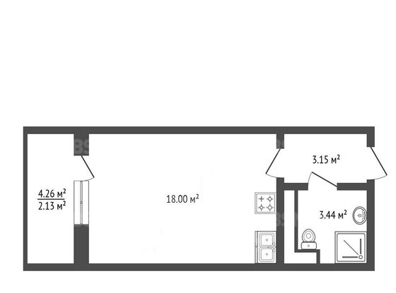 Продажа однокомнатной квартиры - Кудрово, Английская улица, д.3, корп.3 