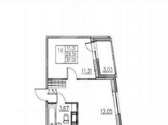 Продажа однокомнатной квартиры - Мурино, Шувалова улица, д.33/35 