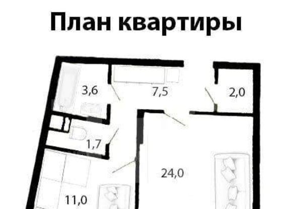 Продажа однокомнатной квартиры - Жукова улица, д.3 