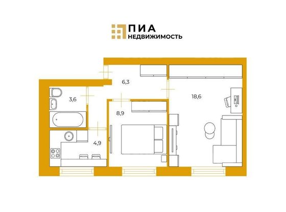 Продажа двухкомнатной квартиры - Седова улица, д.49 