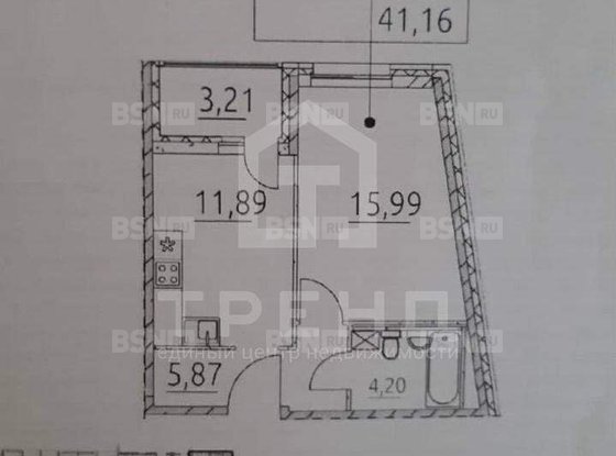 Продажа однокомнатной квартиры - деревня Новосаратовка, Первых ул, д.2, корп.2 